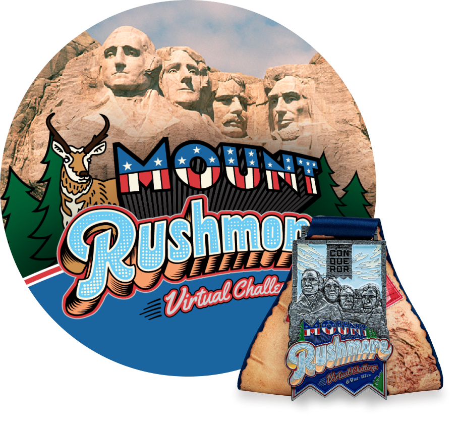 Sign up for Mount Rushmore Virtual Challenge 